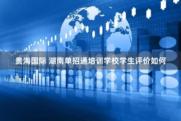 贵海国际 湖南单招通培训学校学生评价如何
